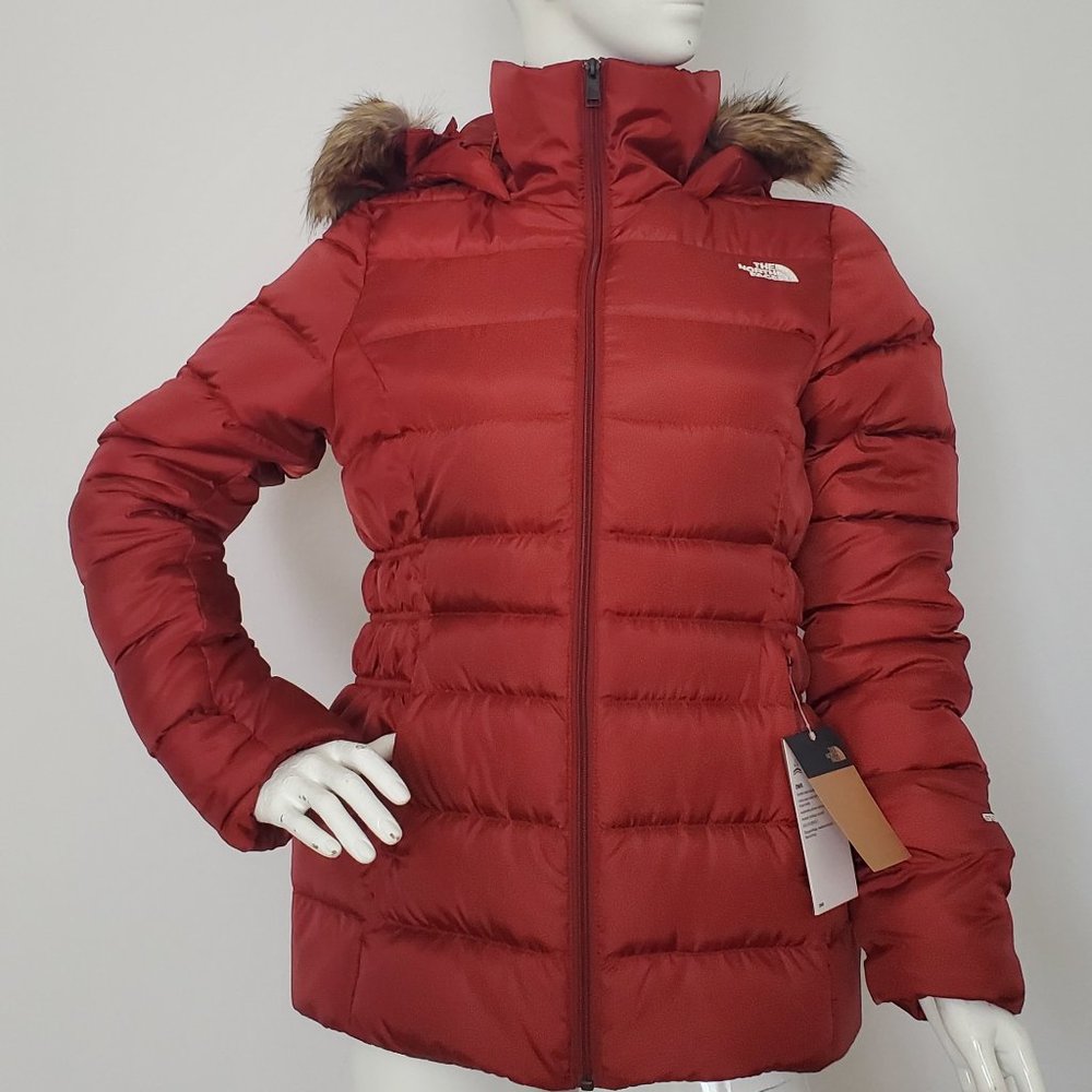 THE NORTH FACE WOMEN GOTHAM GOOSE DOWN PUFFER JACKET II Red size MEDIUM